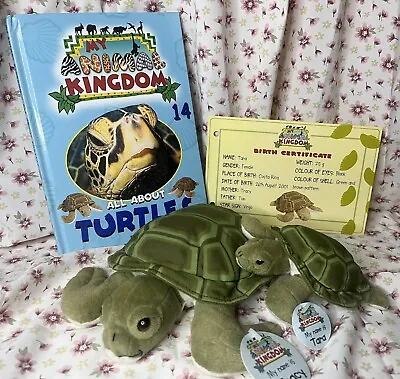 My Animal Kingdom Book 14 Turtles 2 Soft Toys + Tags + Certificate Deagostini • £10