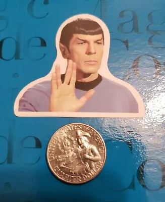 $2.50 • Buy Star Trek Mr. Spock Vulcan Salute Vinyl Decal Sticker Laptop Phone  Federation 
