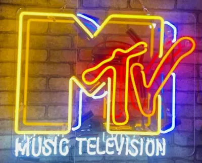 MTV Music Television Acrylic 20 X16  Neon Sign Bar Light Lamp Show Gift Display • $154.99