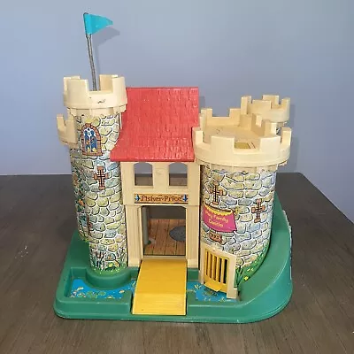 Vintage 1974 Fisher Price Little People Play Castle 993 Castle Only No Accessory • $60