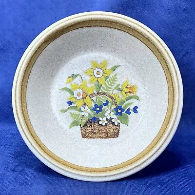 Vintage MCM Mikasa Stone Manor Garden Bouquet Stoneware Soup Bowl F5815 (Japan) • $10.50