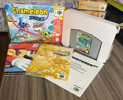 Chameleon Twist (Nintendo 64) Box Game Manual N64 B • $197.99