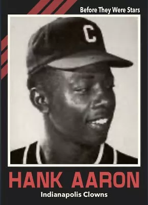 Custom Novelty Card Hank Aaron Indianapolis Clowns Negro Leagues  • $9.99