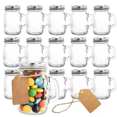 16 Pack 4 Oz Mini Mason Jar Shot Glasses With Lids Glass Favor Jars For Drin... • $32.23