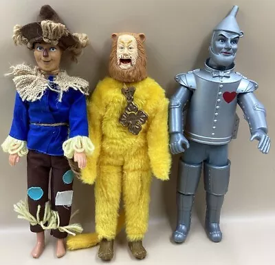 Vintage Toy Time Wizard Of Oz ~ Scarecrow Tin Man & Lion  12”  Figures 1981 • $24.99