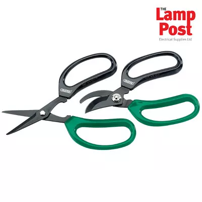 Draper 18299 Garden Scissors Snips Twin Pack - Precision Pruning Floristry • £8.49