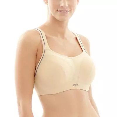 NEW Panache 5021 Ultimate Maximum Control Sports Bra US 34H Latte • £41.83