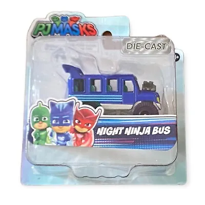 Disney Jr PJ Masks Blue Die-Cast Night Ninja Bus Vehicle Toy Car NEW • $9.09