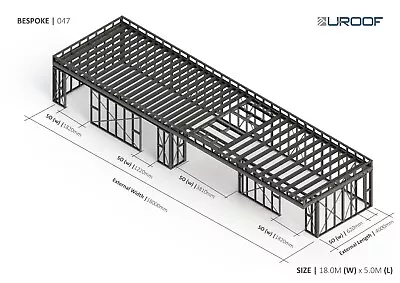 Garden Room / Summer House / Office - Steel Frame | Bespoke 047 • £9460.15