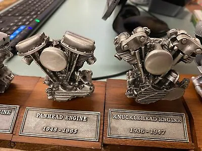 Vintage Knucklehead Motor Engine Pewter Stand Display Harley Davidson Miniature! • $137.39