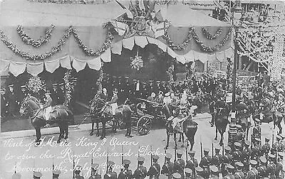 POSTCARD   BRISTOL    King  Edward  VII  Visit  1908  Royal Edward  Dock • $8.58