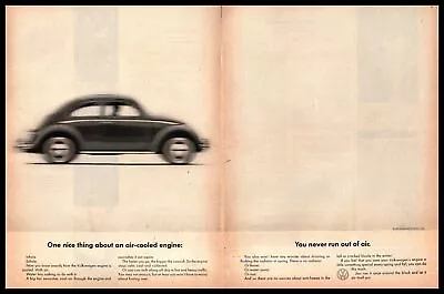 1962 Volkswagen Type 1 Beetle  You Never Run Out Of Air  VW Bug 2-Page Print Ad • $9.95