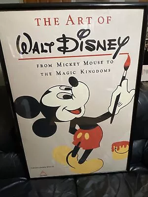 The Art Of Walt Disney Mickey Mouse Framed Poster 32 X42  • $99