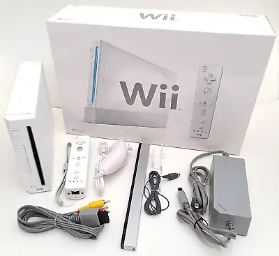 BOXED Nintendo Wii Video Game System RVL-001 Console Bundle Retro • $142.45