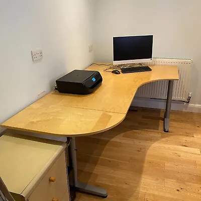 £180 • Buy IKEA Galant Desk With Adjustable Height Corner Office Desk •