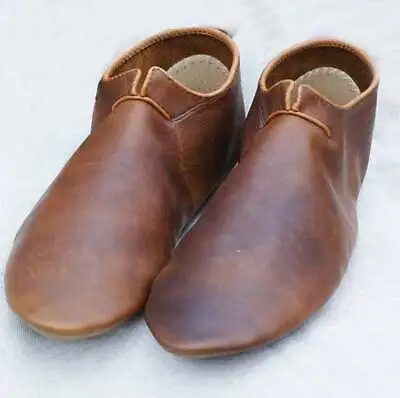Medieval Shoes Leather Shoes Viking Shoes Larp Shoes Renaissance Shoes • $109.12