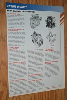 $7.99 • Buy Ford V6 / V4 Engine History Feature Article Info 2.0 2.5 3.0 2.8 2.9 4.0 3.2 3.5
