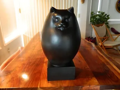 Persian Fat Cat Sculpture By Richard H. Recchia No Scratches Excellent Condition • $140