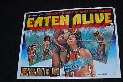 Eaten Alive Quad - Umberto Cannibal Ferox Lenzi - Me Me Jungle Holocaust Lai • £79.99