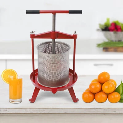 $153.90 • Buy 3.7Gal Fruit Wine Press Manual Apple Cider Grape Press Stainless Steel Basket