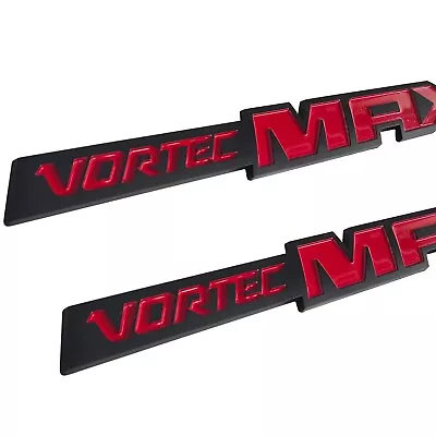 2Pcs Red Vortec Max Fender Emblems Decal Badge Nameplate For Silverado Sierra • $13.59