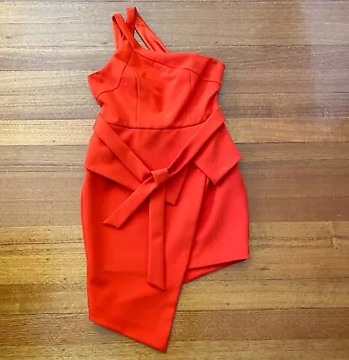 $97 • Buy NEW Ladies Red Dress Size12 Forever New Formal Orange Red Colour Womens Clothing
