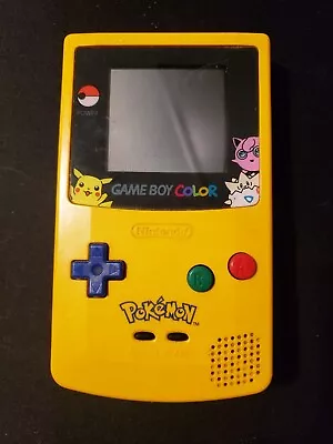 Gameboy Color - CGB-001 - Pokemon Yellow Edition - Tested - Authentic / Original • $66.35