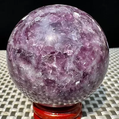 239G RARE ! Marvelous Lepidolite Purple Mica Globe Reiki Crystal Sphere Ball • $0.64