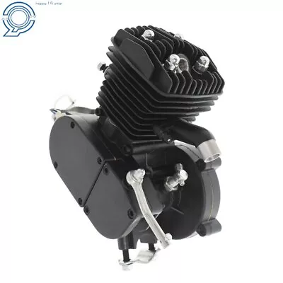 80cc Motorized Motorised Bicycle Bike Cycle 2 Stroke Gas Engine Motor Black NEW • $70.58