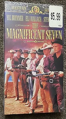 The Magnificent Seven VHS Yul BrynnerEli Wallach Steve McQueen Please Read New • $5.99