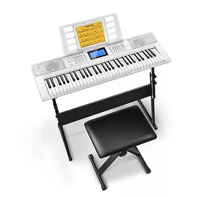 🎹 Donner DEK-610S Electronic Keyboard 61 Key + Stand Stool Microphone 500 Tones • $93.99