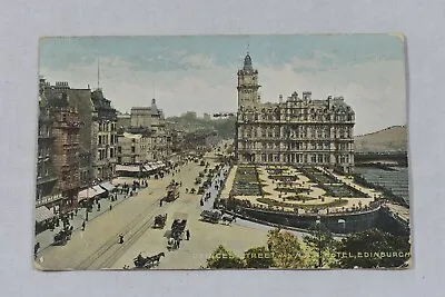 Postcard Princes Street & NBR Hotel Edinburgh Scotland Posted 1905    (A1) • £4.01