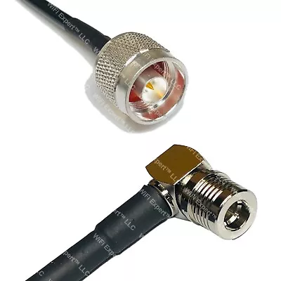 RFC240UF N MALE To QMA MALE ANGLE RF Cable FAST-SHIP LOT • $15.80