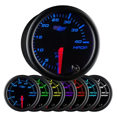 52mm Black 7 Color HPOP High Pressure Oil Pressure 6.0 7.3 Powerstroke Gauge • $79.99