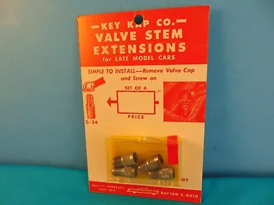 Vintage Key Kap Co. Valve Stem Extensions Late 1950's In Package True Vintage • $48.90