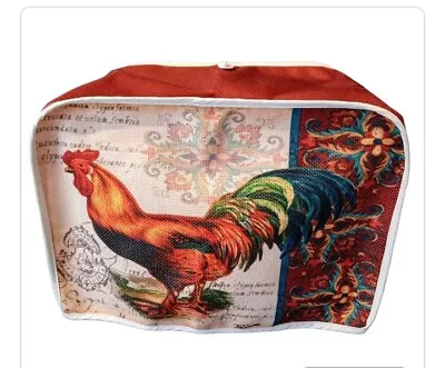 NEW. ROOSTER Spice Red 2 Slice Toaster Cover Wide Slot Stain Resist Dust Cover. • $11.33