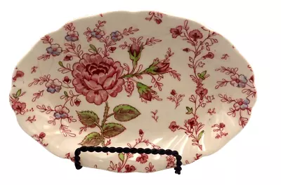 Johnson Bros. England Rose Chintz Pattern Oval Dish • $15.99