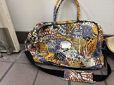 Vera Bradley Duffel Shoulder Bag Luggage Travel Carry-On Autumn Leaves- • $19.99