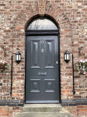 £390 • Buy RECLAIMED VICTORIAN - 4 PANEL ANTIQUE PINE -Heavy Moulding- FRONT ENTRANCE DOOR
