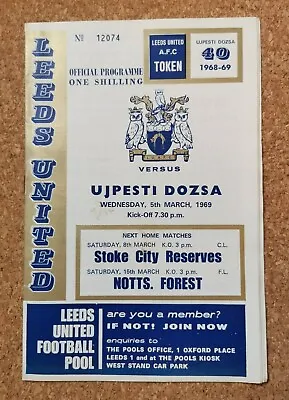Programme Leeds United Football Club Home Programmes 1968 To 1971 - Various Game • £5