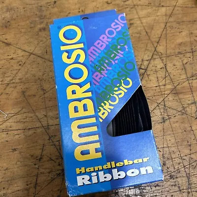 NOS Vintage Ambrosio Handlebar Ribbon Tape Black  • $21.24