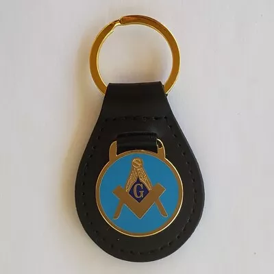 Masonic Leather Key Chain Fob Style 2 (SCA-4026) Mason Freemason • $8.99