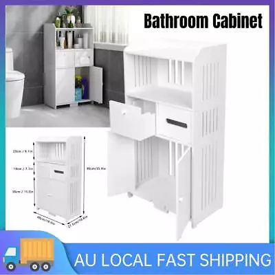 90CM Bathroom Cabinet Over The Toilet Storage Organiser Laundry Shelf Organiser • $45.89