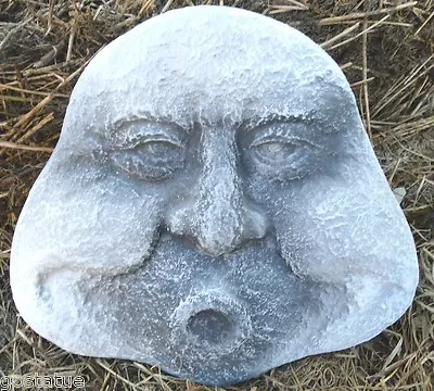 Blowing Wind Garden Face Mold Plaster Concrete Reusable Casting Mould 10  X 9   • $23.95