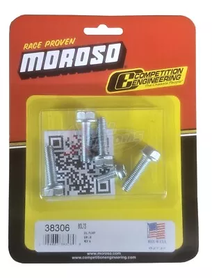Moroso 38306 Bolt Kit For GM LS Oil Pump Flange Head Grade 8 Set Of 5 • $17.99