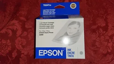 One Epson Light Black T034720 Epson Stylus Ink Cartridge 2200 - New Old Stock • $8