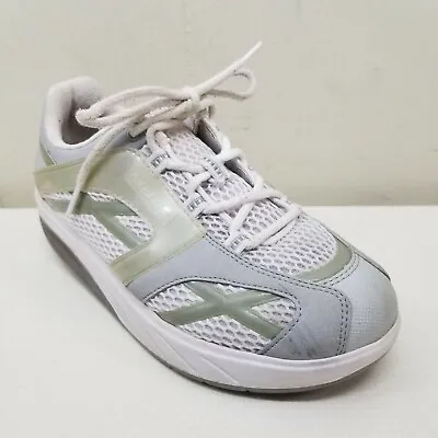 MBT 7 M Walk Silver Walking Shoes Comfort White Gray Rocker Athletic Outdoors • $34.97