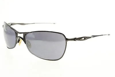 Oakley Crosshair Pewter FRAMES ONLY Black Lens Aviator Sunglasses Gen 1 Scratch • $99.95