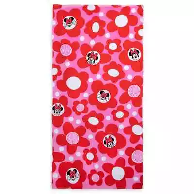 Disney Minnie Mouse Beach Towel Kid Size 59  X 29  100% Cotton NEW • $19.99