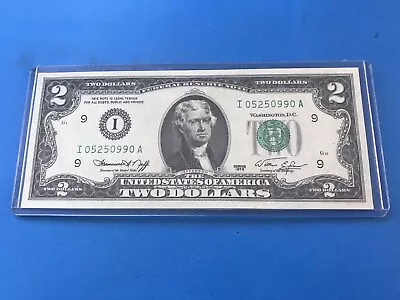 1976 $2 Two Dollar Federal Reserve  Minneapolis  I-A Block.. Loc #52 • $18